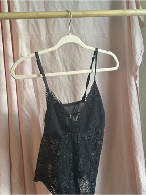 Soma Black Lace Bodysuit